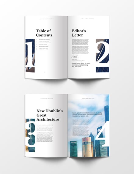 Free Architecture Magazine Template 
