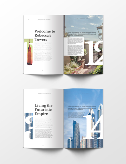 Free Architecture Magazine Template5 1X