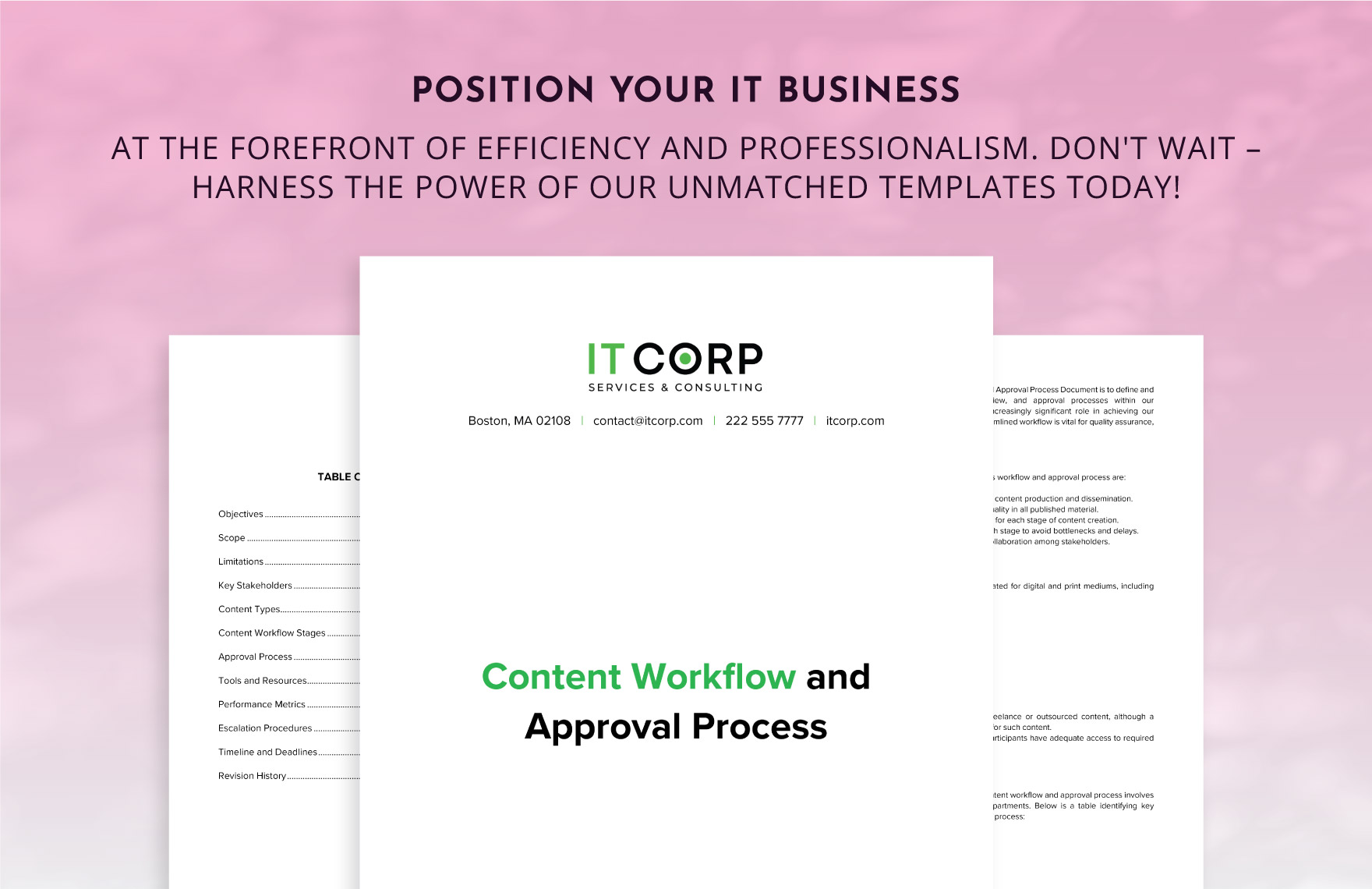 Content Workflow and Approval Process Document Template