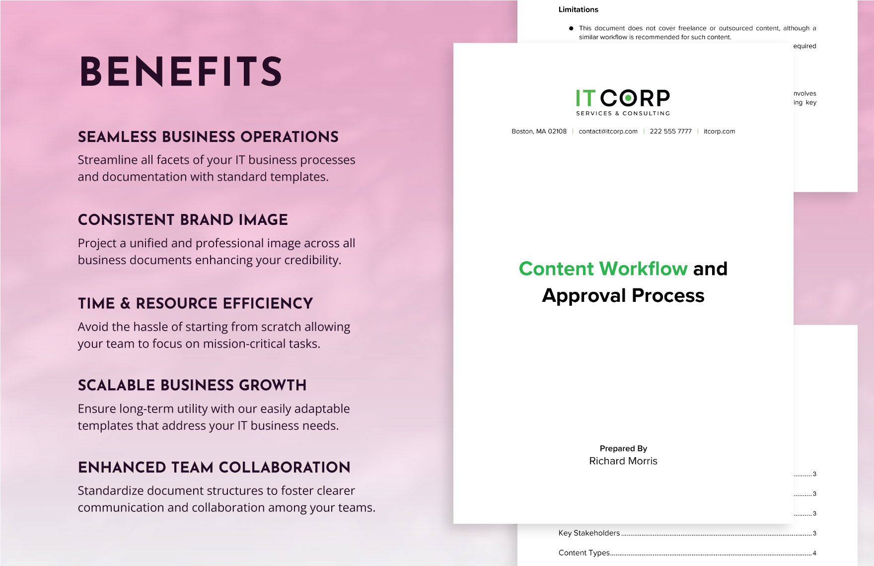 Content Workflow and Approval Process Document Template