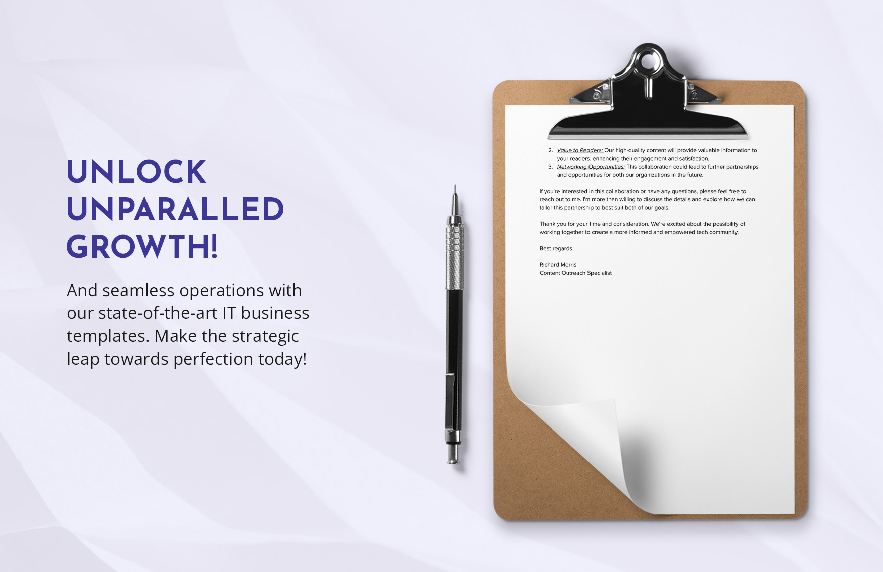 Backlink Outreach Letter Template