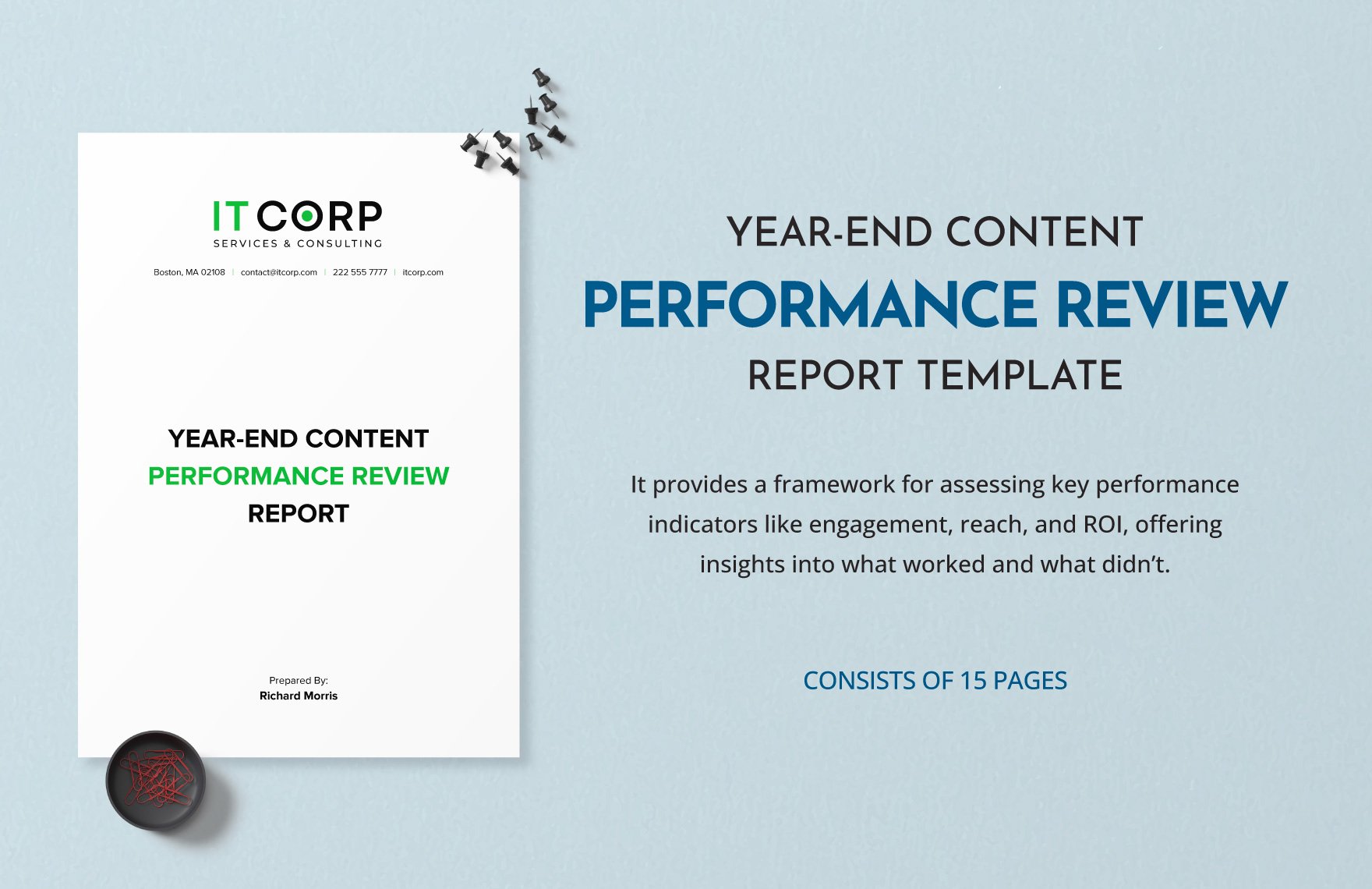 Year-end Content Performance Review Report Template