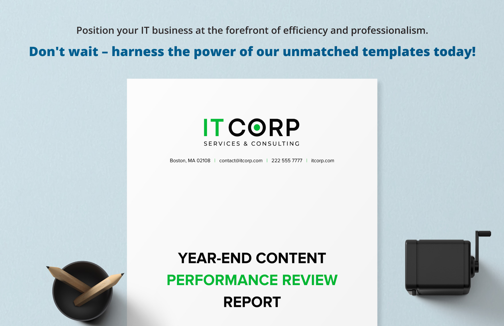 Year-end Content Performance Review Report Template