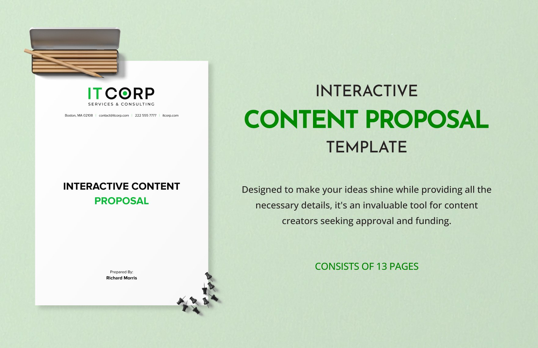 Interactive Content Proposal Template