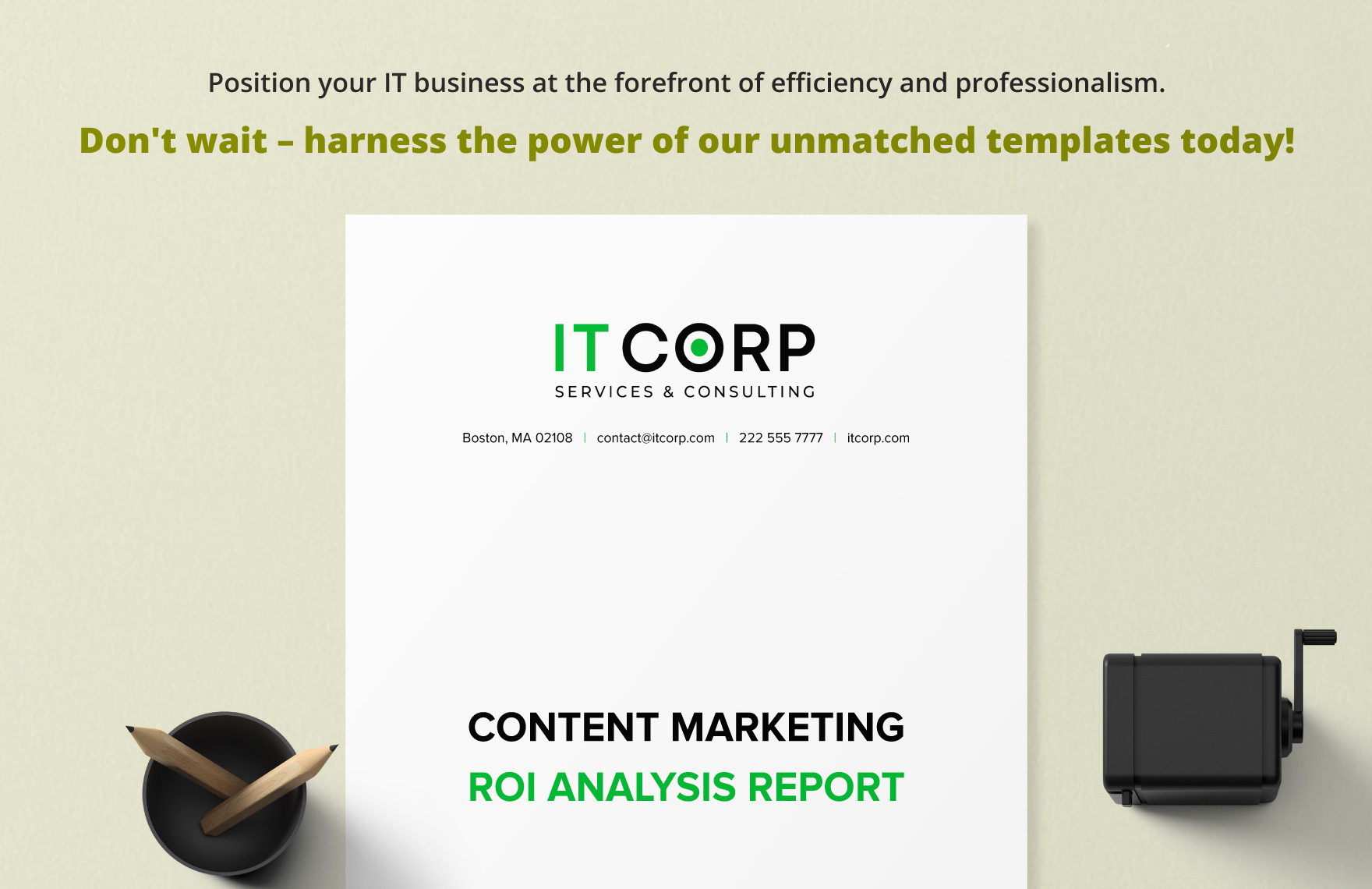 Content Marketing ROI Analysis Report Template
