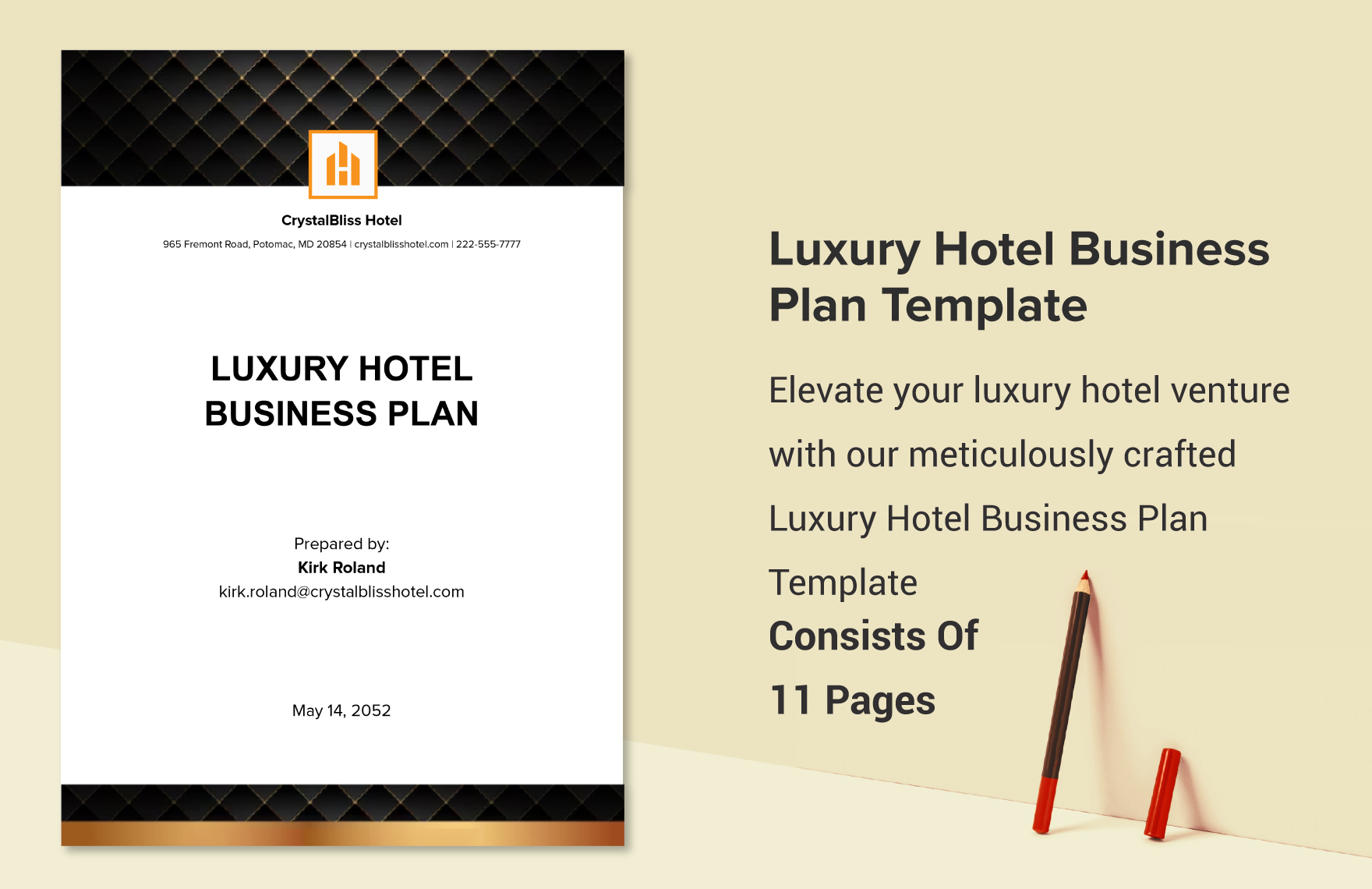 Luxury Hotel Business Plan Template