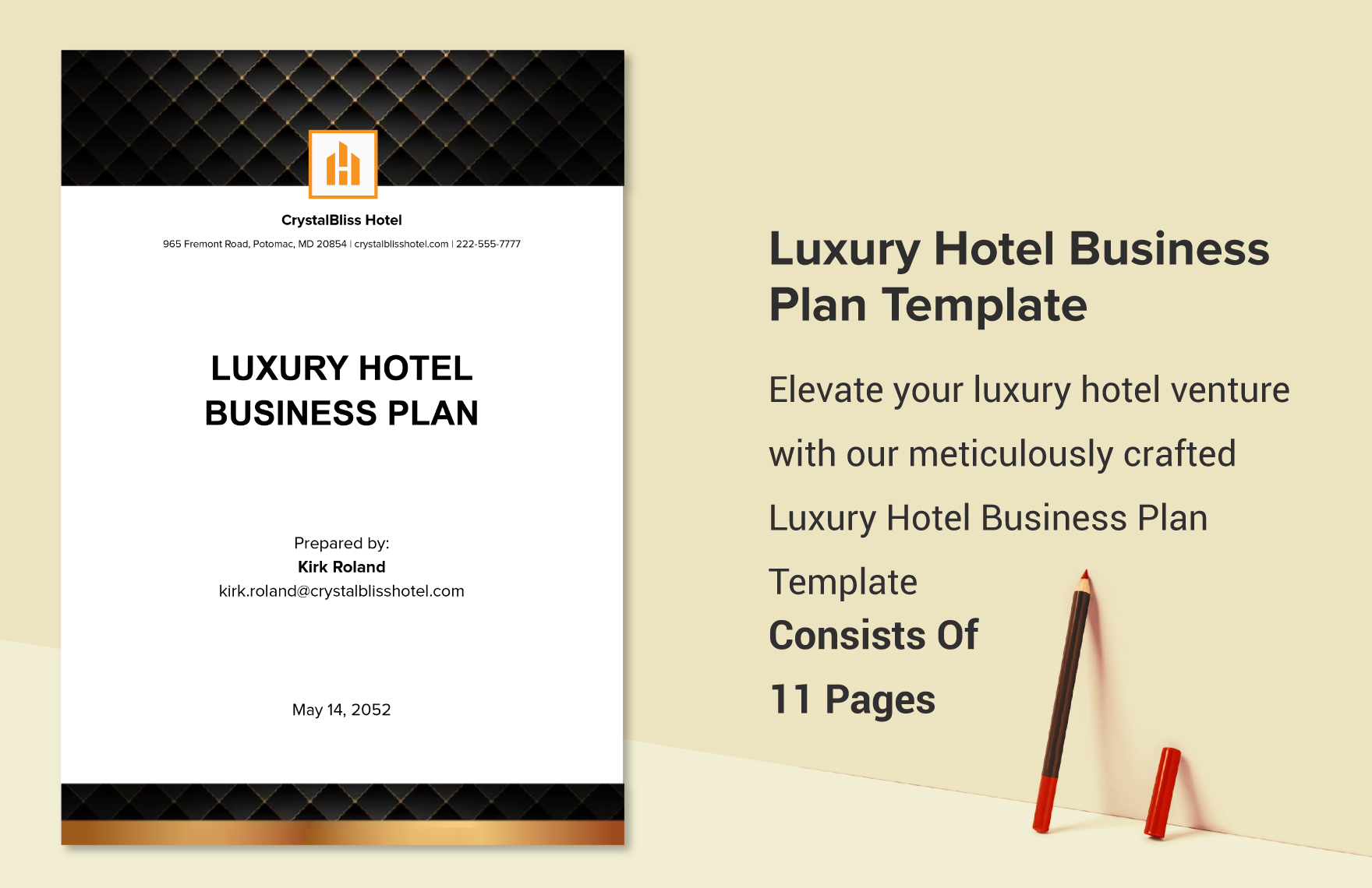 Luxury Hotel Business Plan Template Download In Word Google Docs 