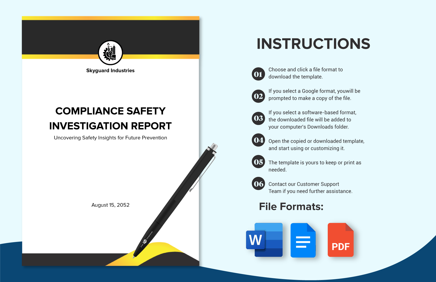 Compliance Safety Investigation Report Template