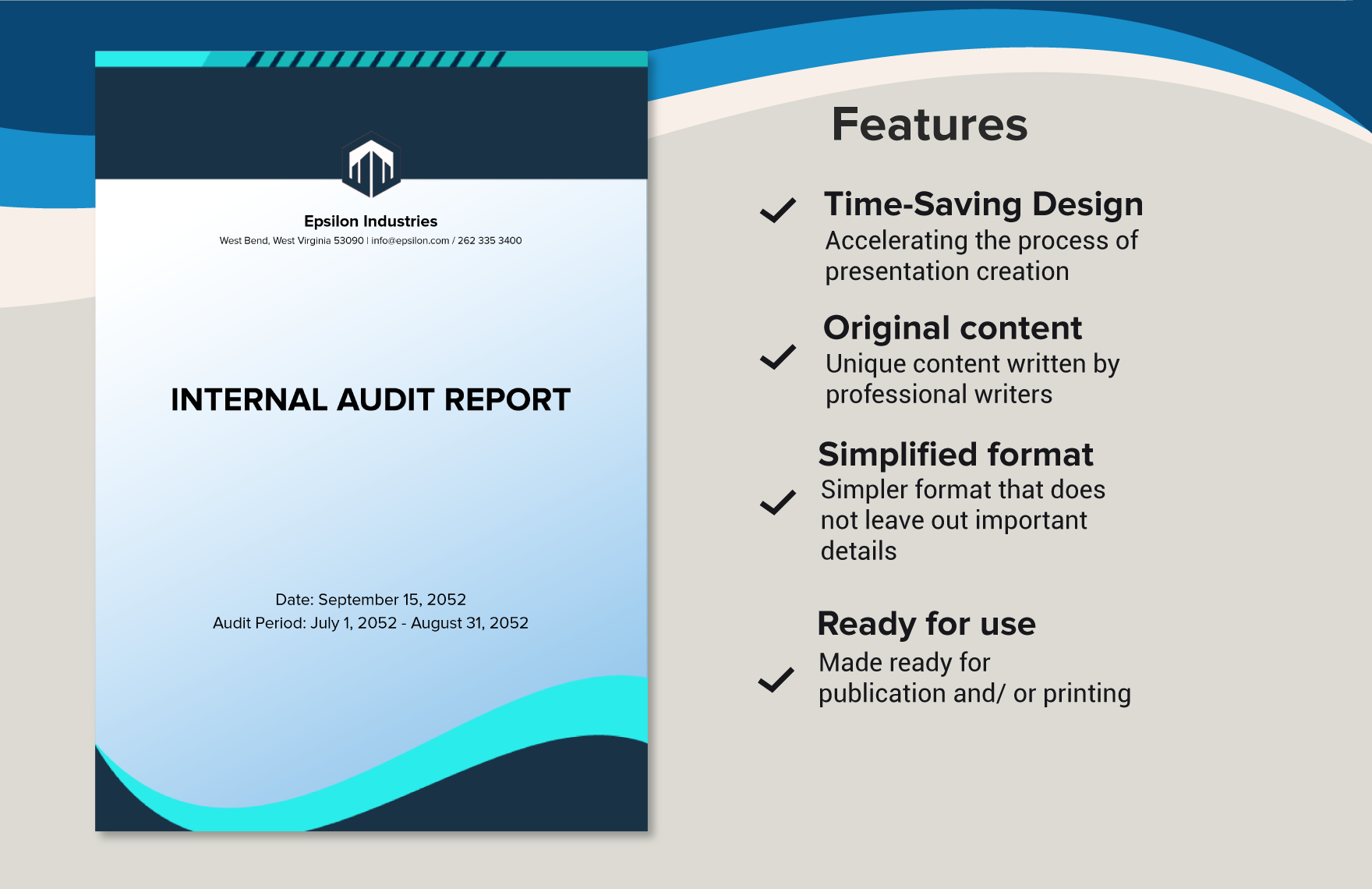 Internal Audit Report Writing Template