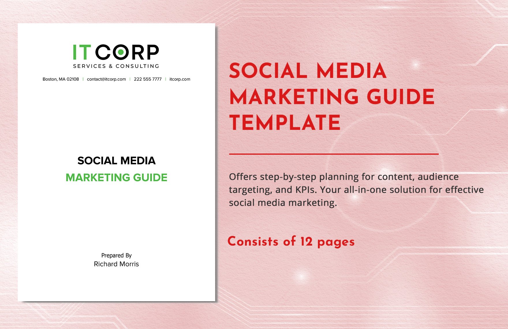 Social Media Marketing Guide Template in Word, Google Docs, PDF