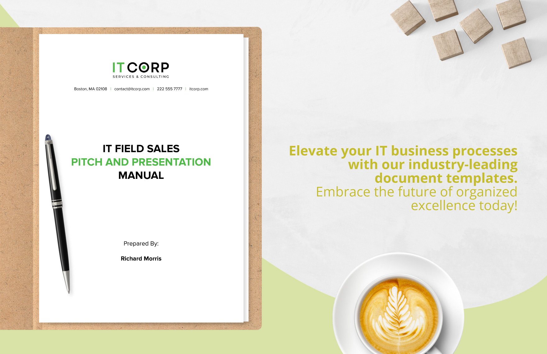 IT Field Sales Pitch and Presentation Manual Template