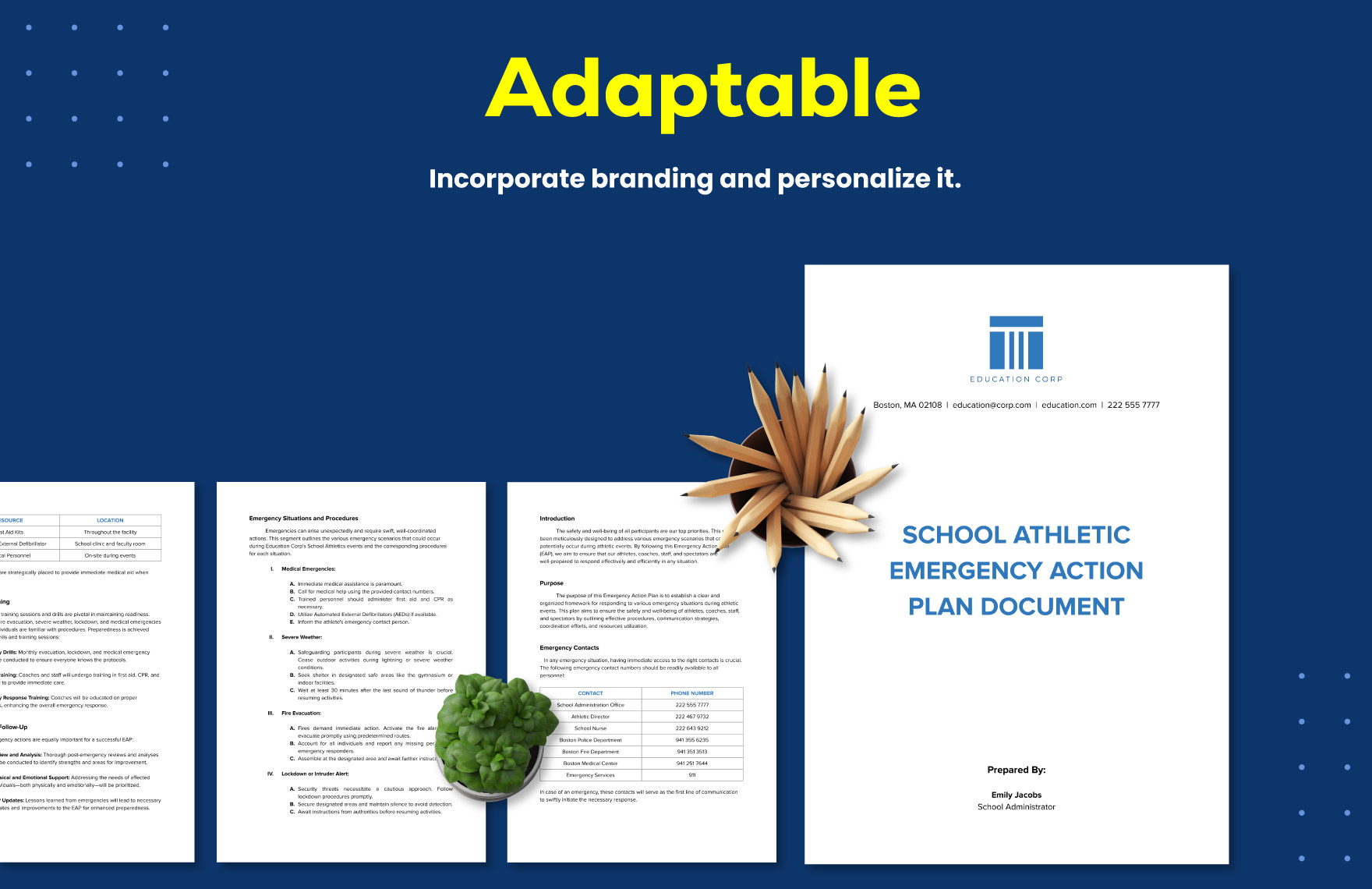 10 Education Athletics Marketing and Promotion Template Bundle 