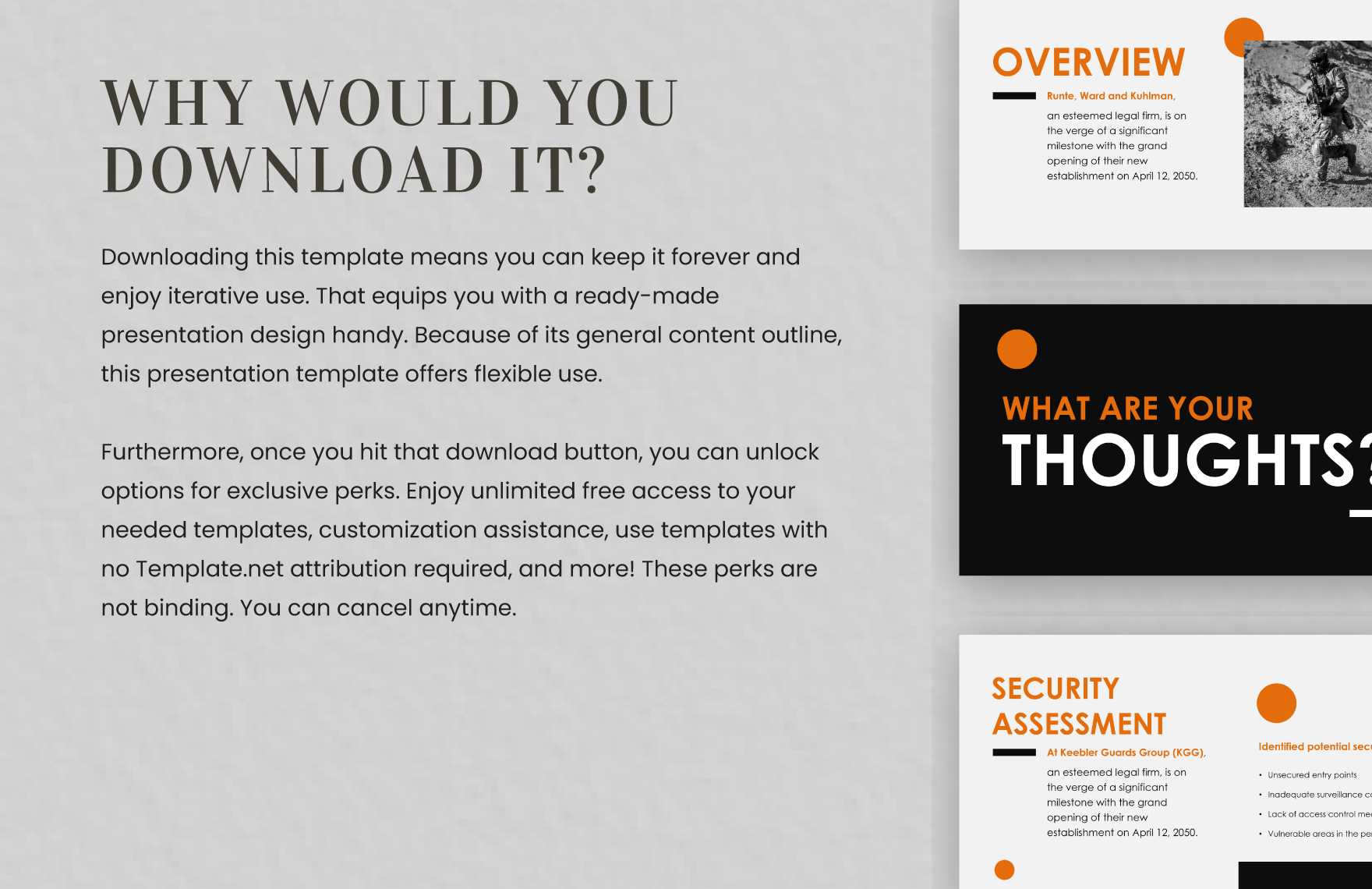 Security Agency Presentation Template