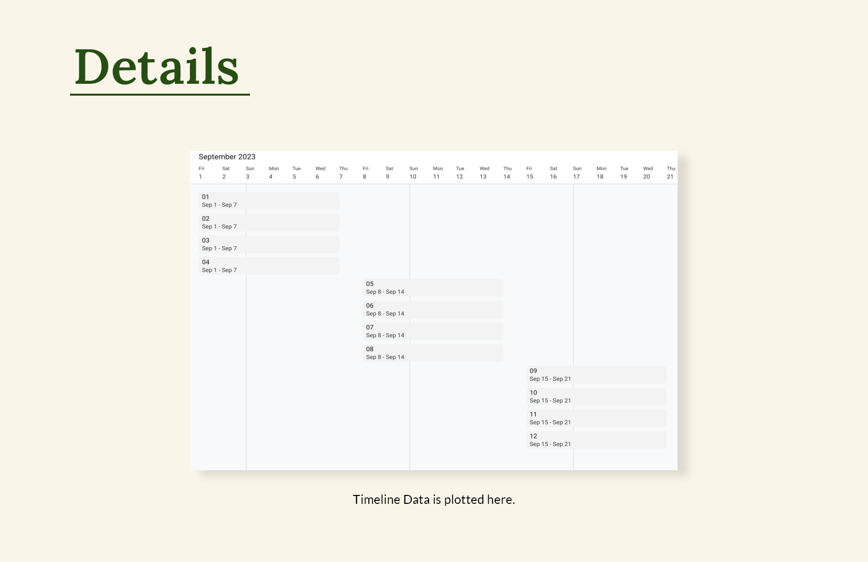 Freelancer Timeline Template