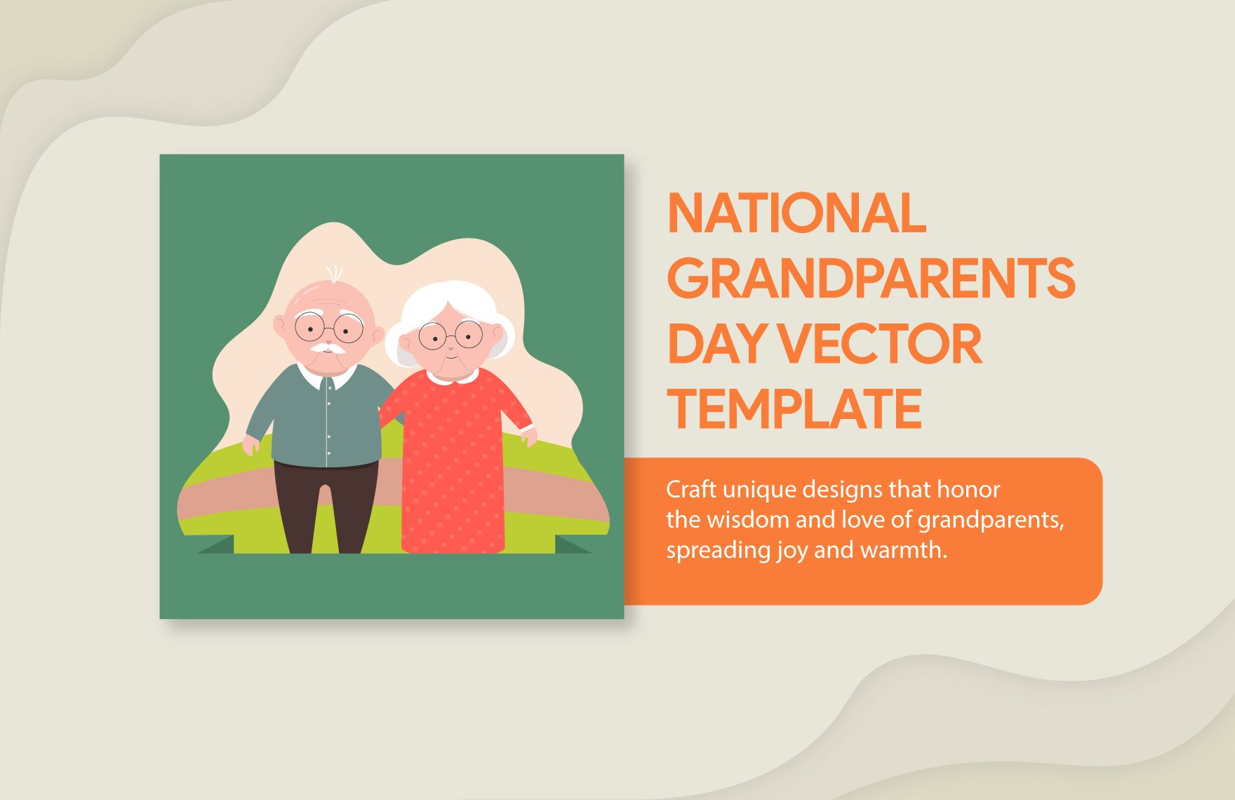 National Grandparents Day Vector