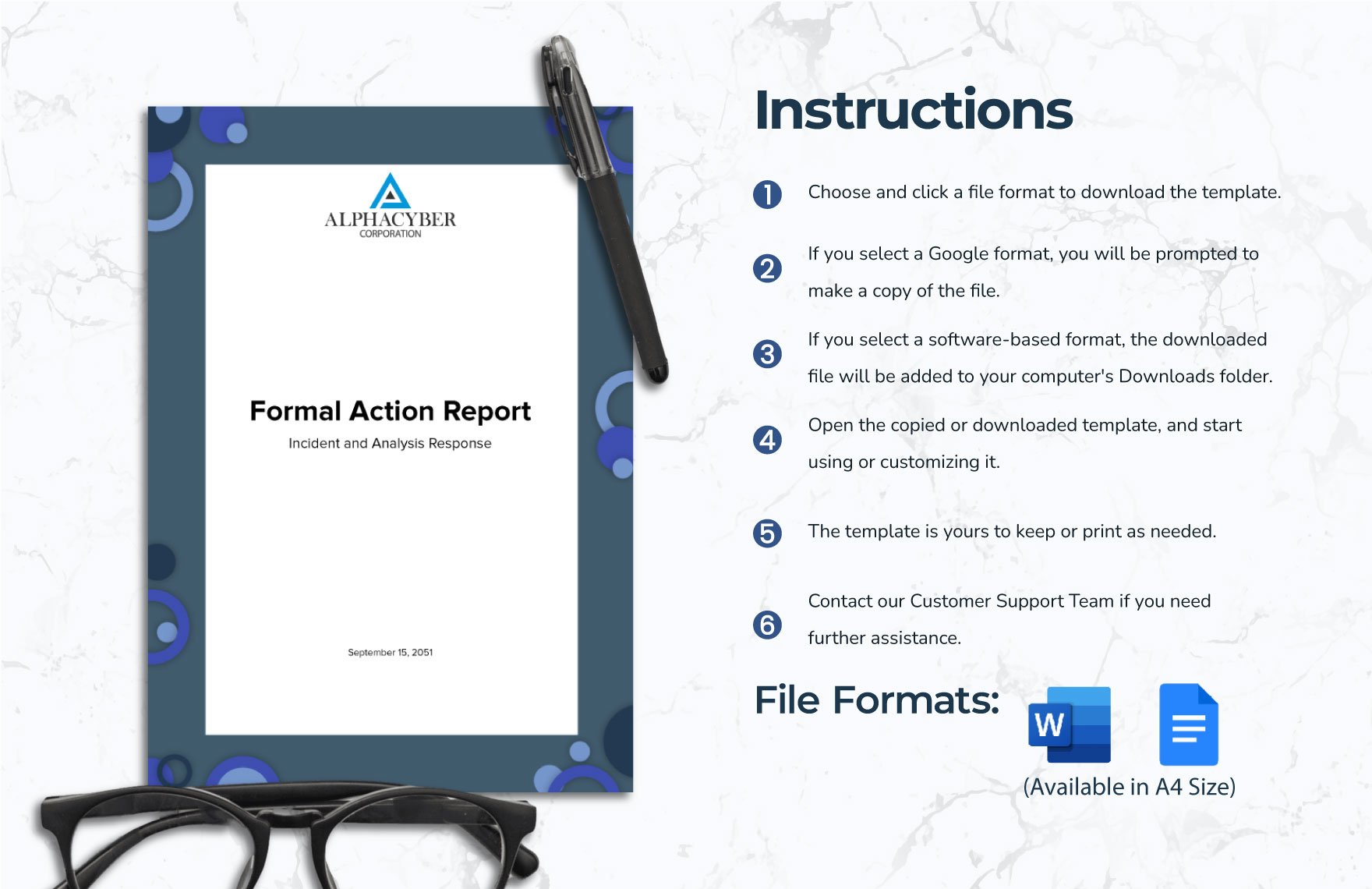 Formal Action Report Template