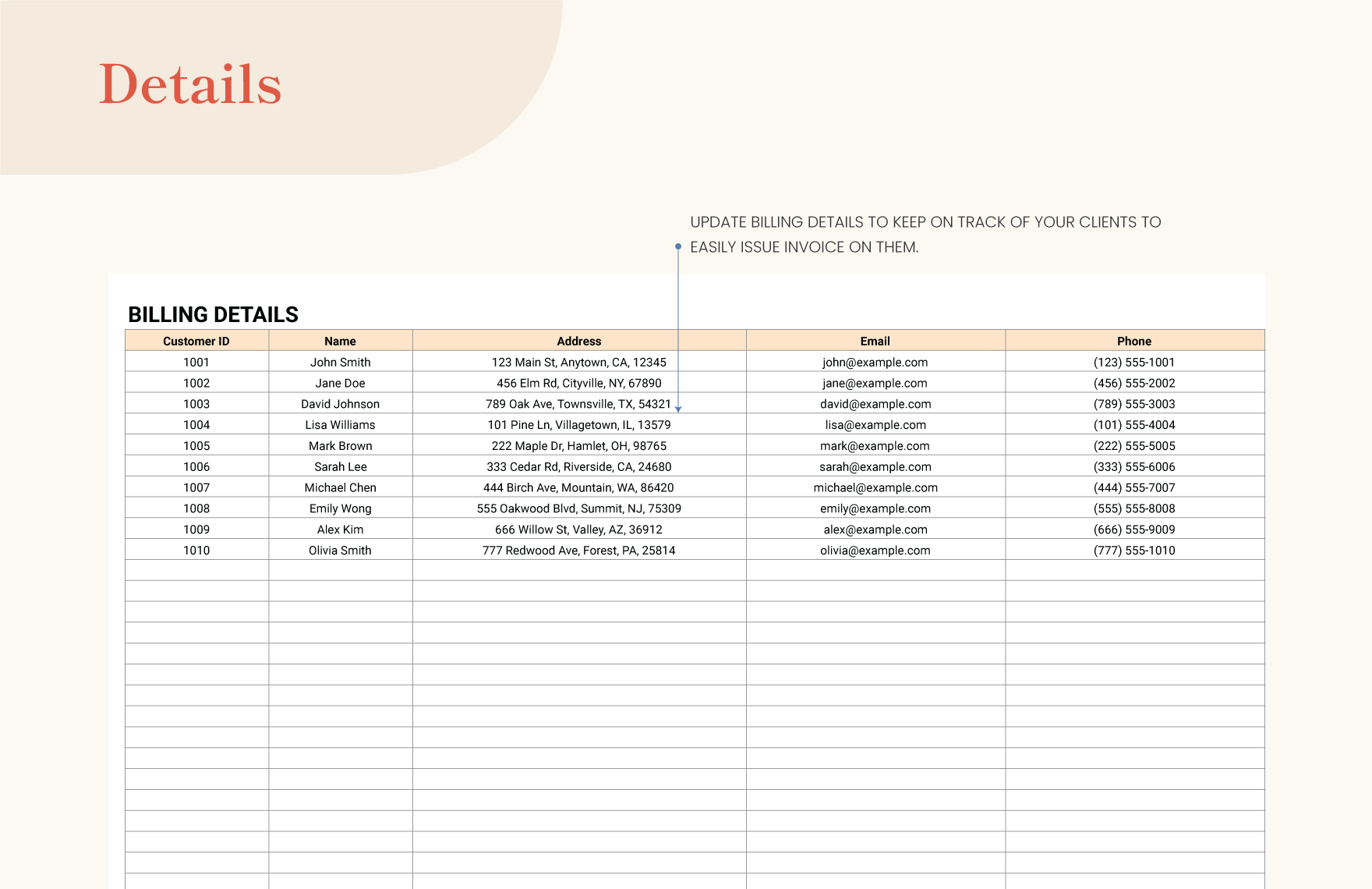 Subscription Invoice Template