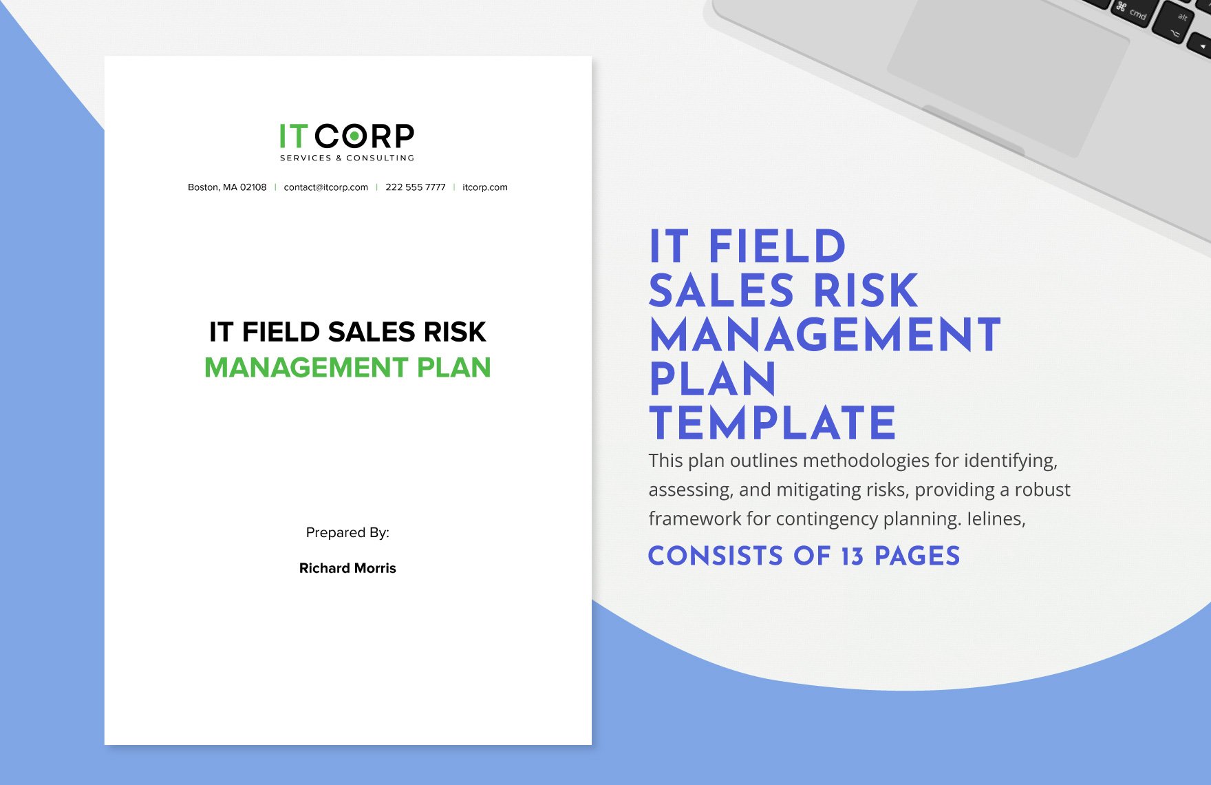 IT Field Sales Risk Management Plan Template