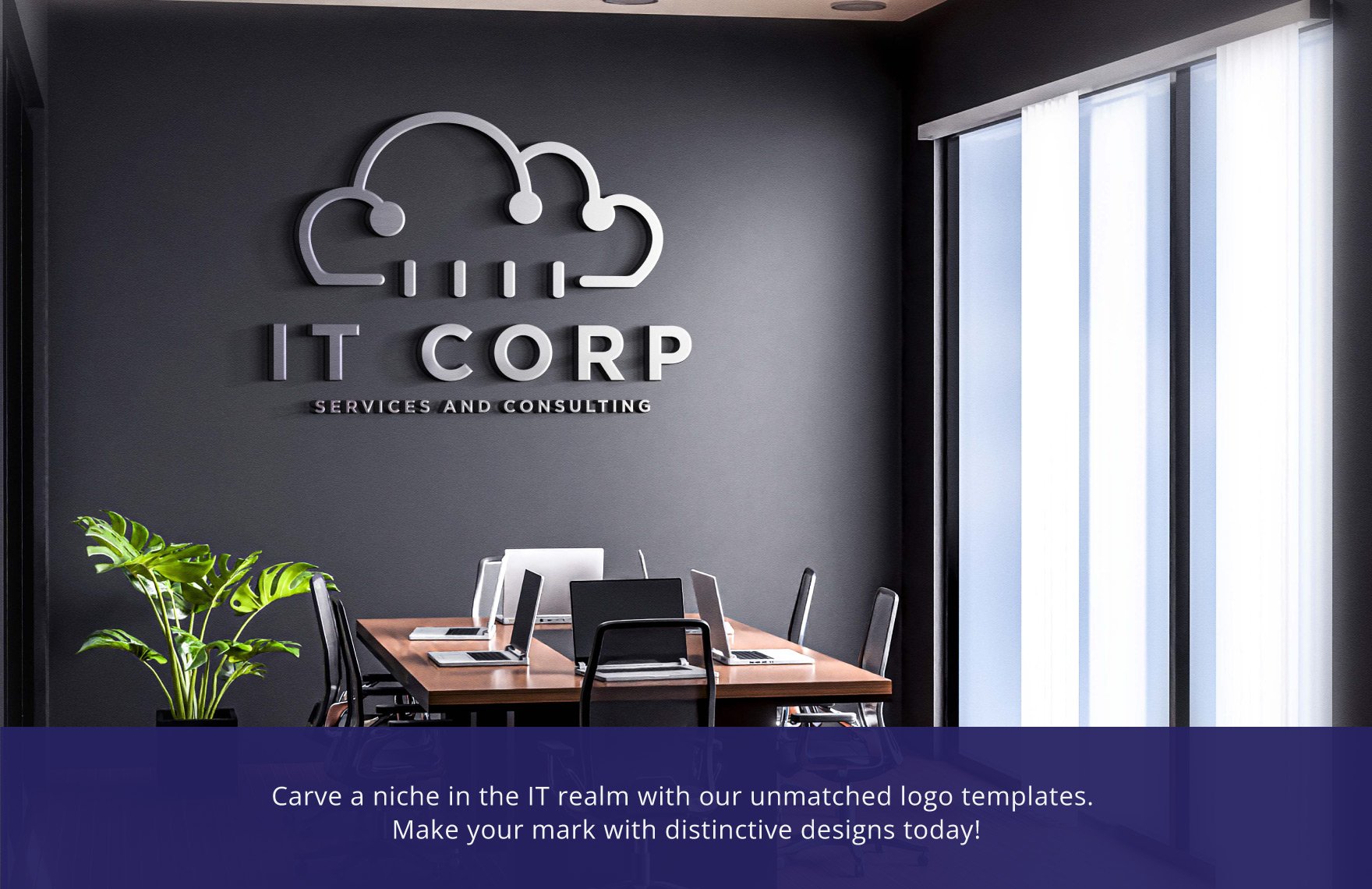 IT Cloud Consulting & Implementation Logo Template
