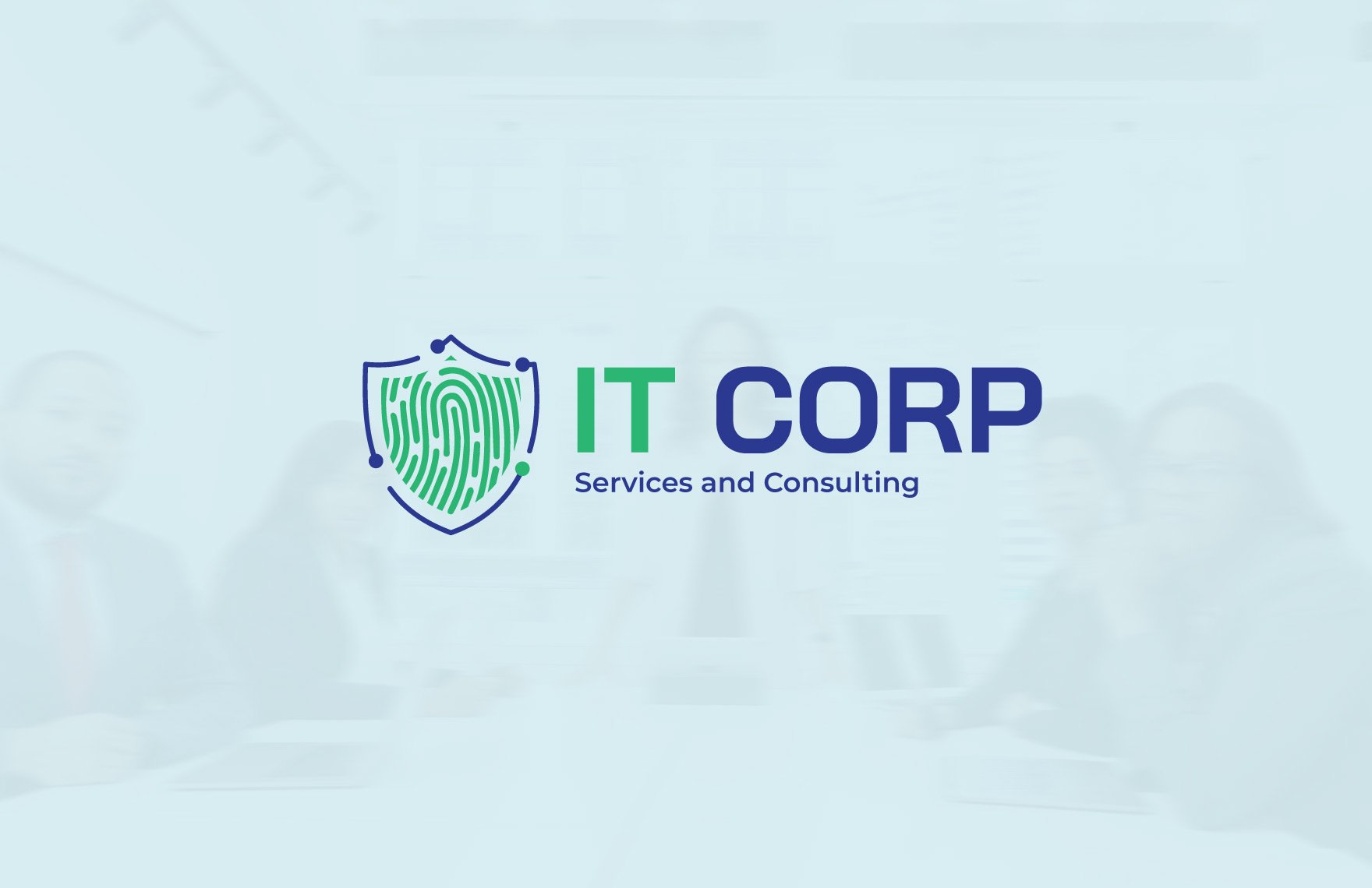 IT Cybersecurity Services Logo Template