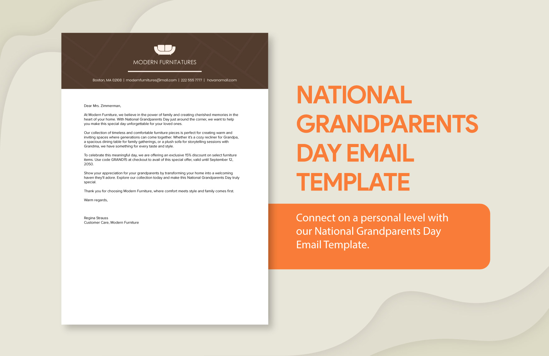National Grandparents Day Email Template
