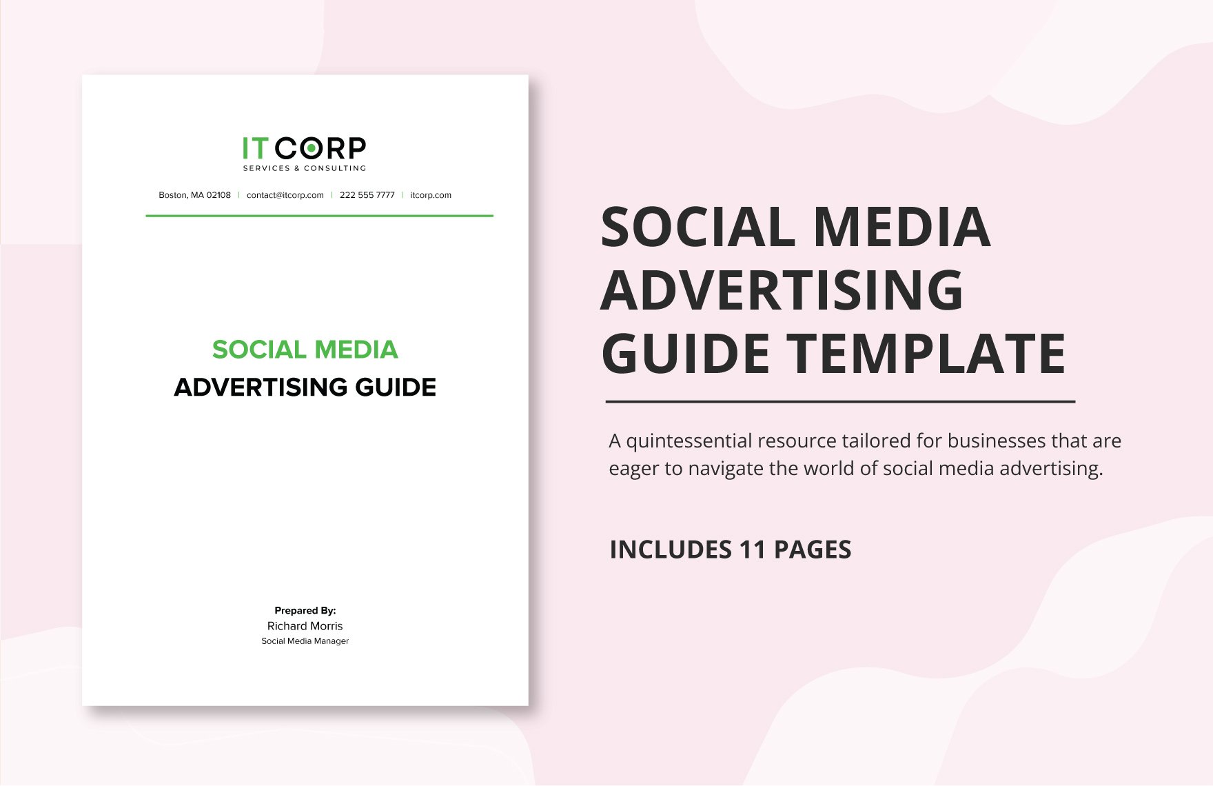 Social Media Advertising Guide Template