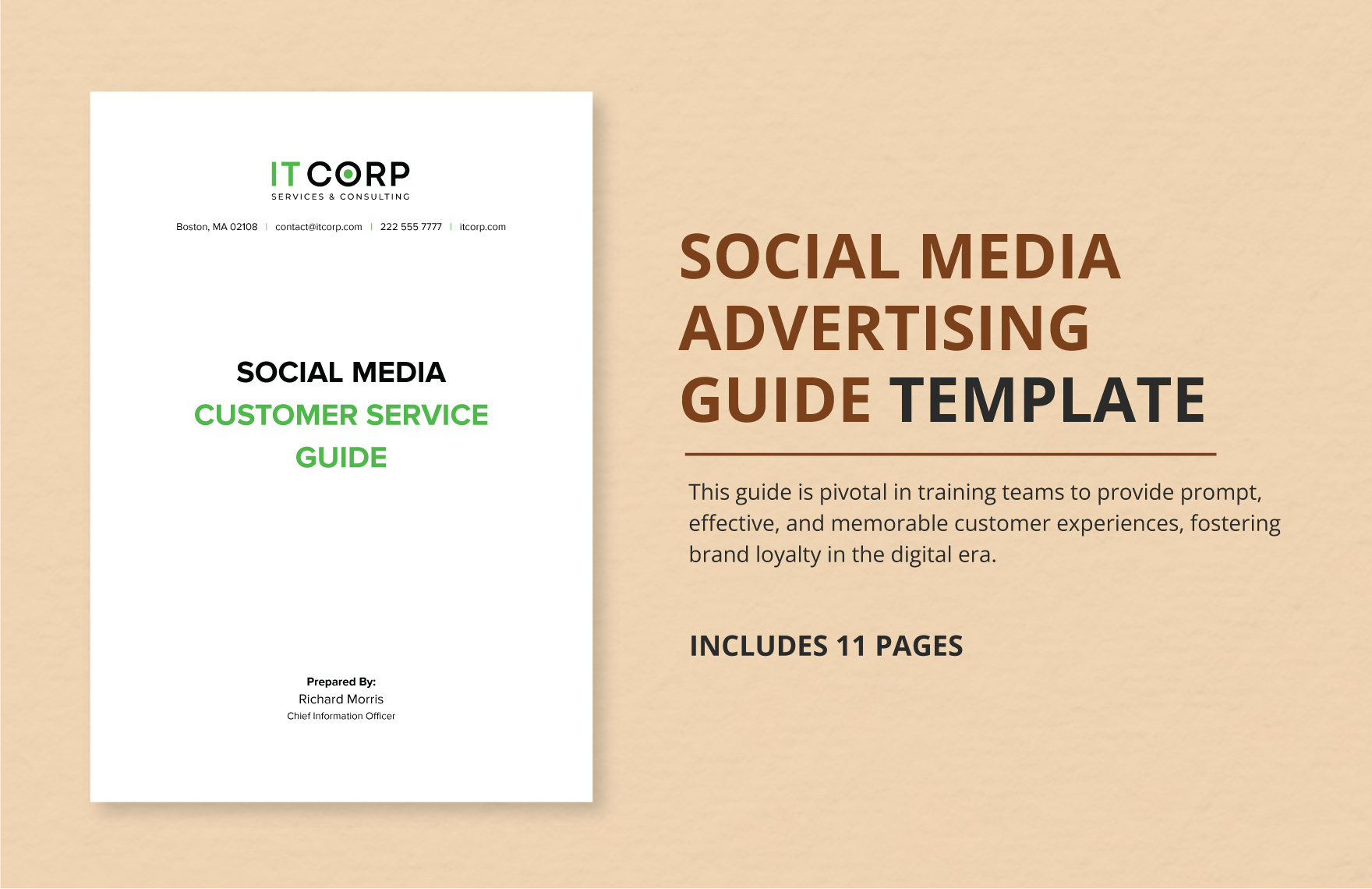Social Media Customer Service Guide Template