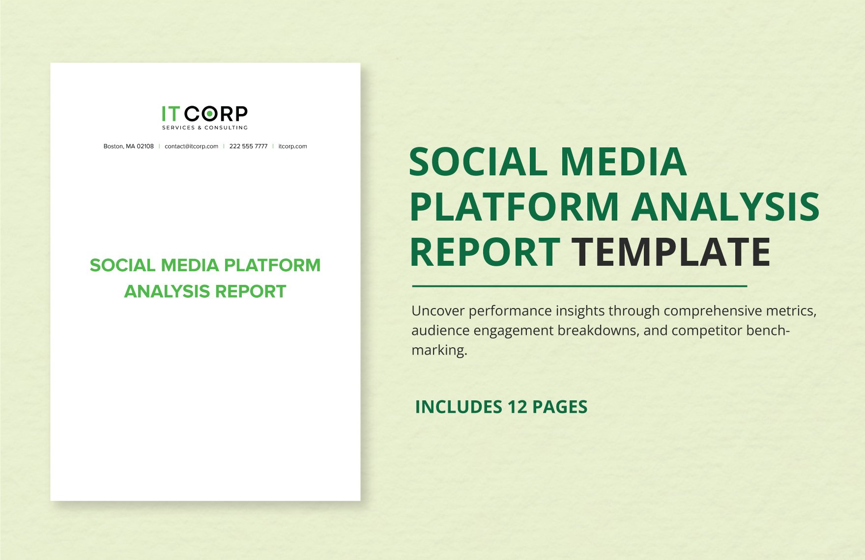 Social Media Platform Analysis Report Template
