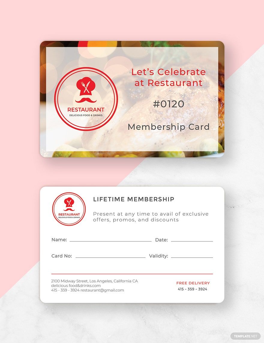 Simple Membership Card Template