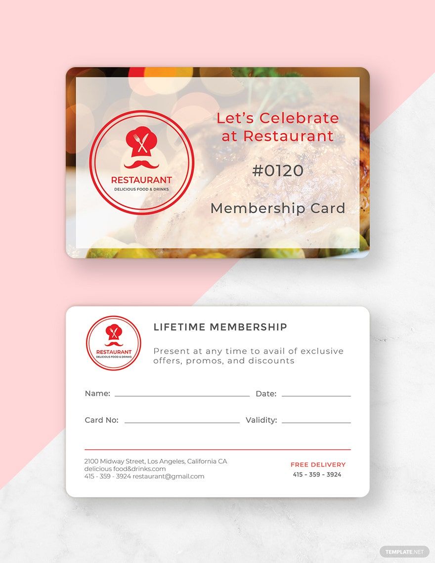 Simple Membership Card Template In InDesign PSD Pages Publisher 