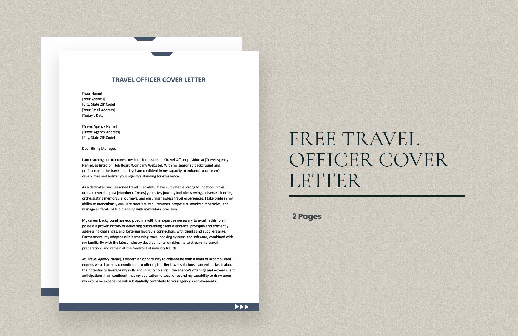 Travel Officer Cover Letter
