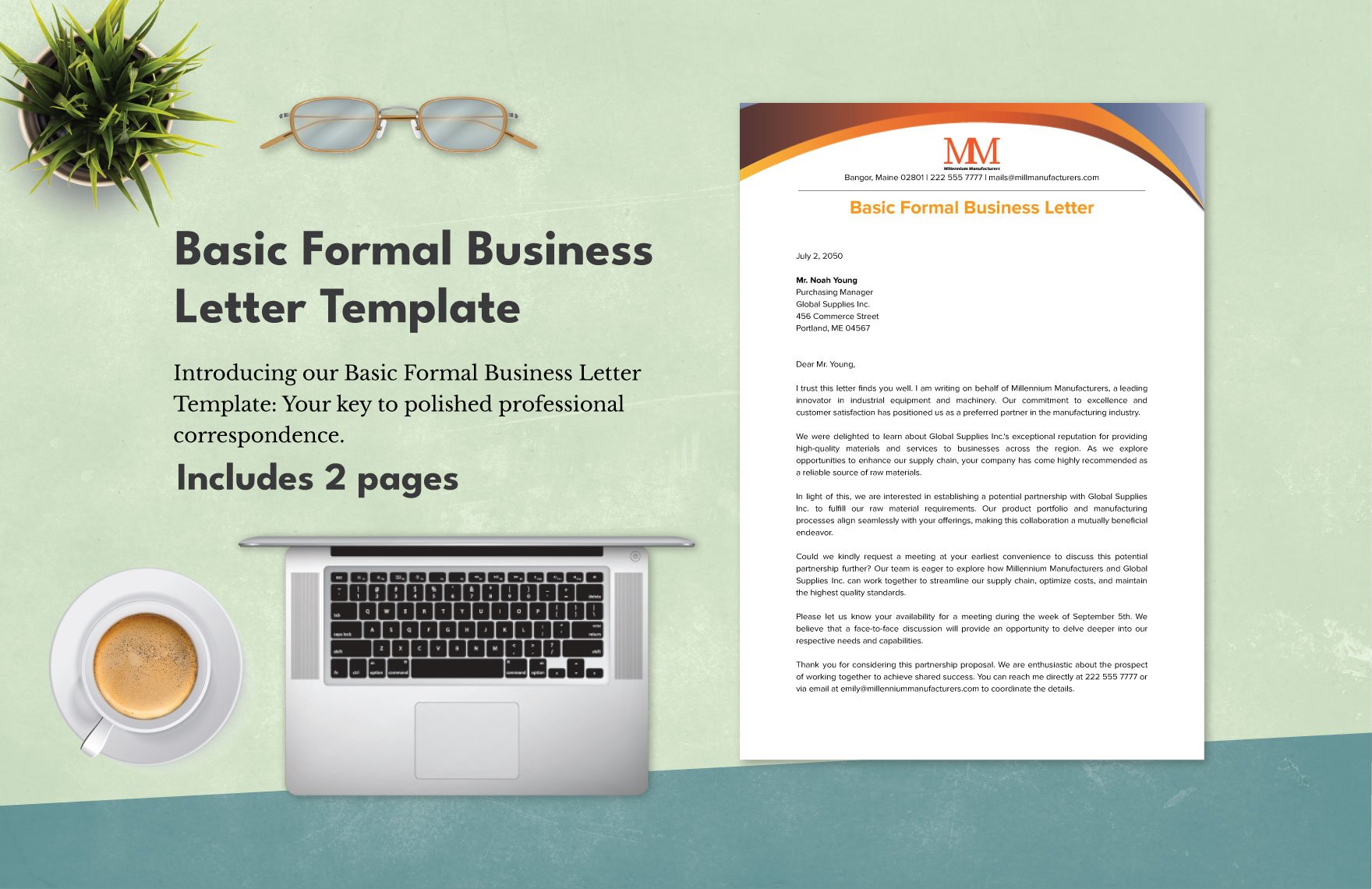 Basic Formal Business Letter Template
