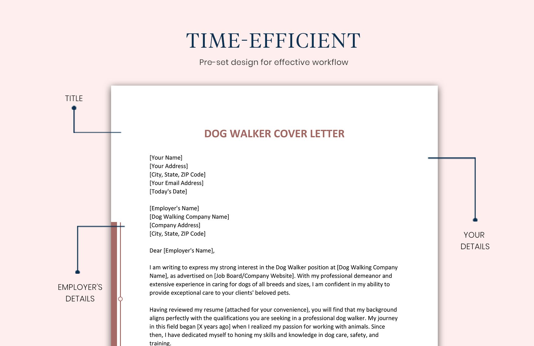 Dog Walker Cover Letter
