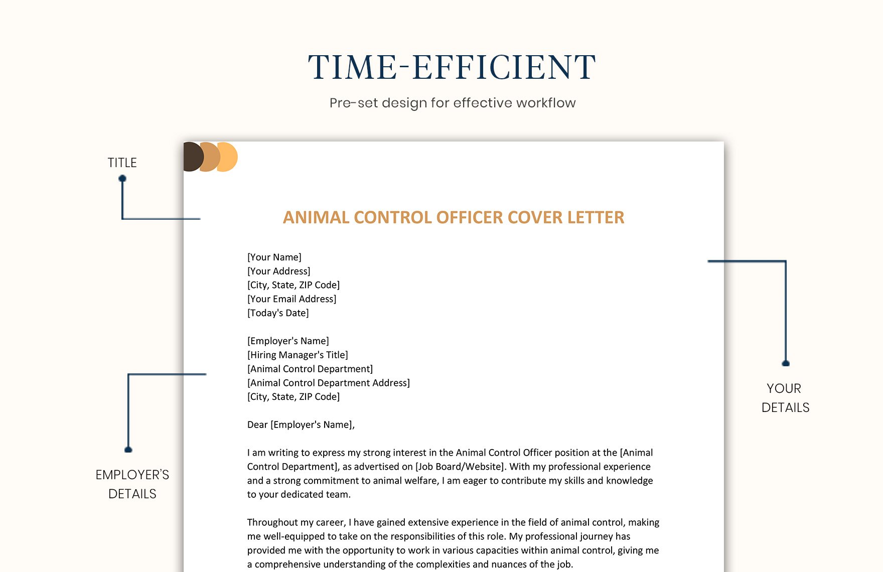 Animal Control Officer Cover Letter