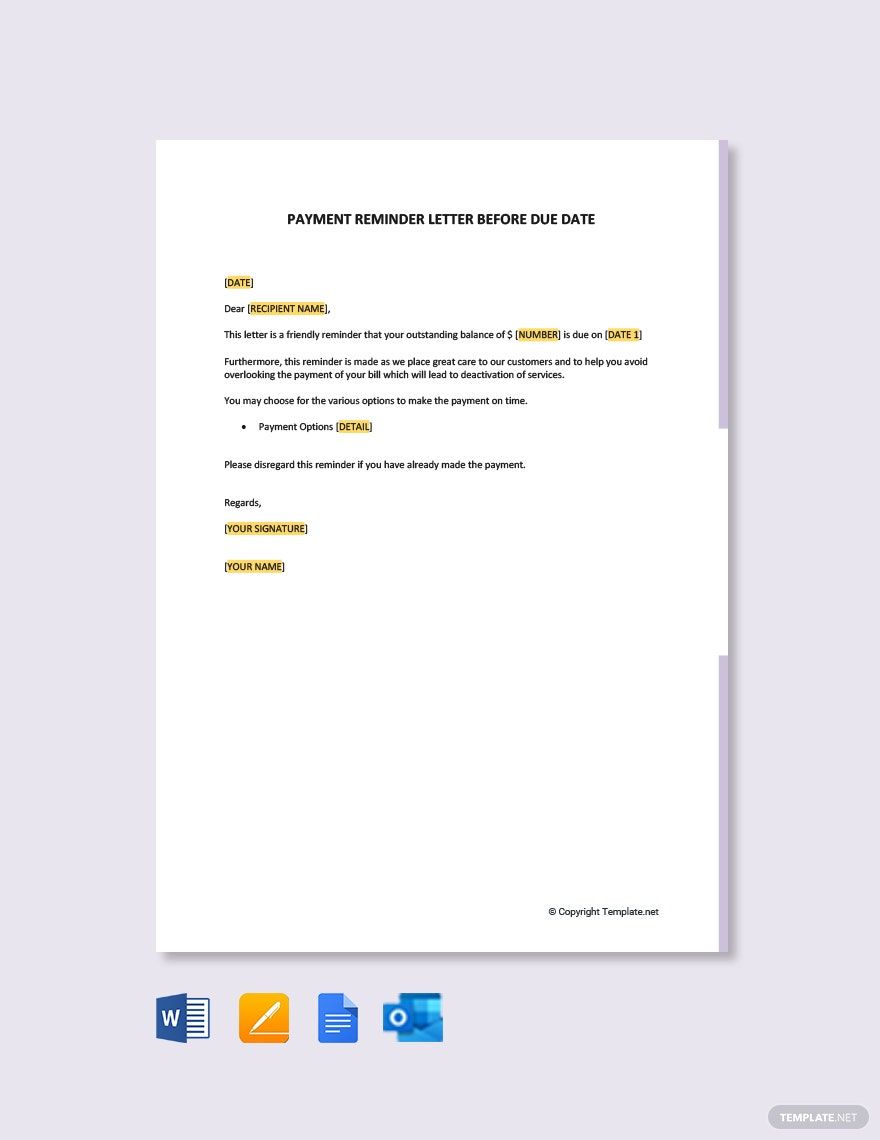 Free Payment Received Confirmation Letter Template - Google Docs, Word ...