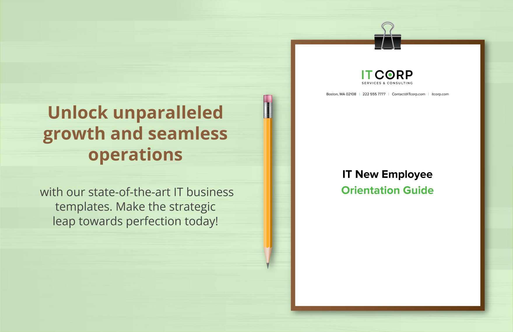IT New Employee Orientation Guide Template