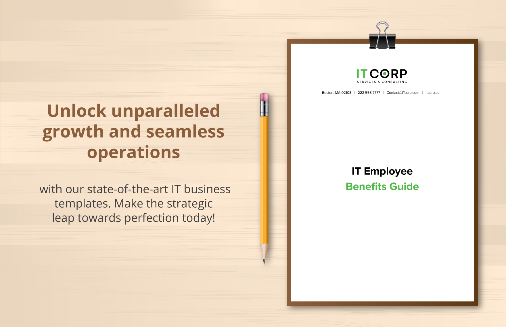 IT Employee Benefits Guide Template