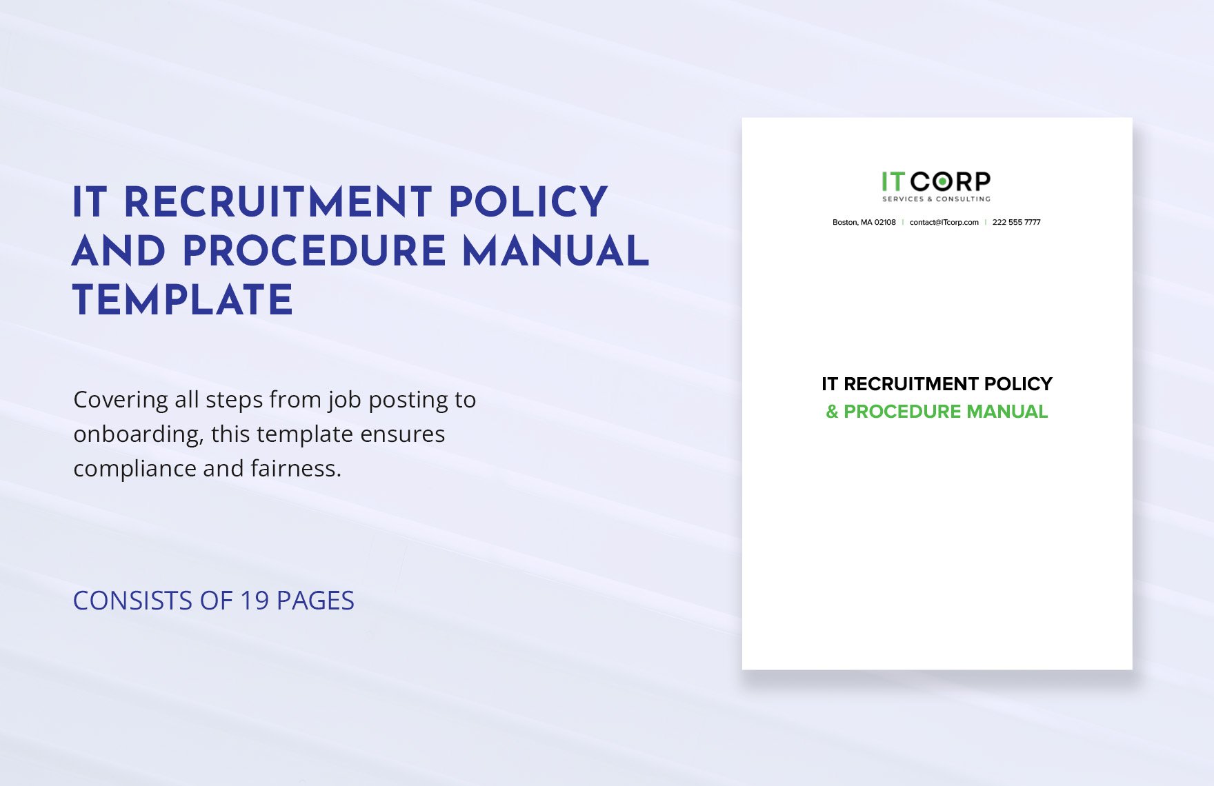 IT Recruitment Policy & Procedure Manual Template