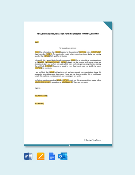 FREE Internship Certificate Letter Template - Word | Google Docs ...