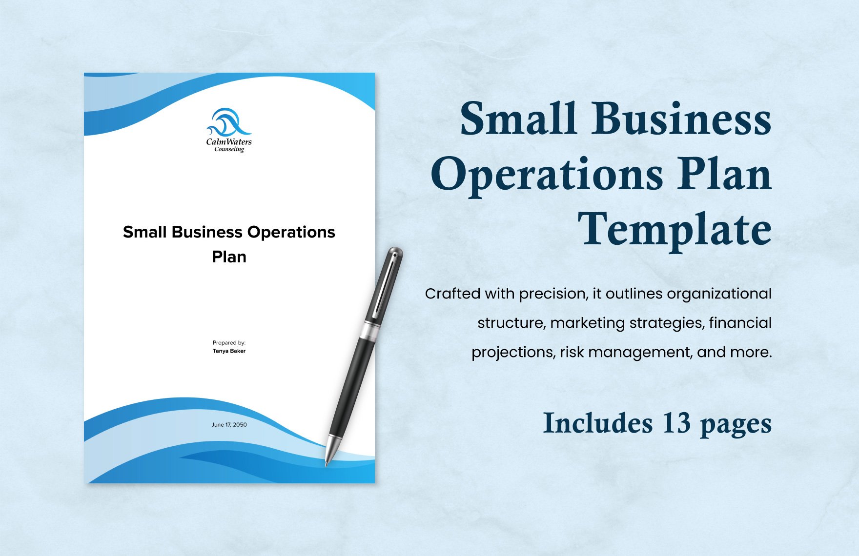 Small Business Operations Plan Template