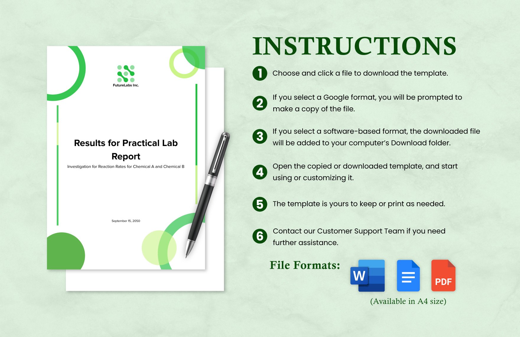 Result for Practical Lab Report Template