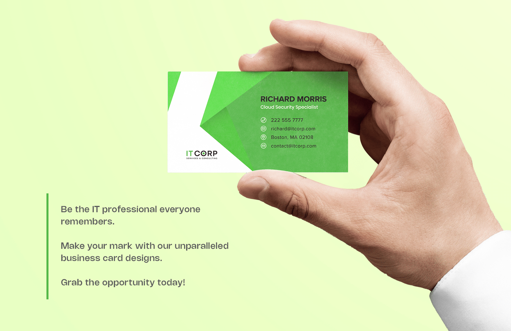 IT Cloud Consulting & Implementation Business Card Template