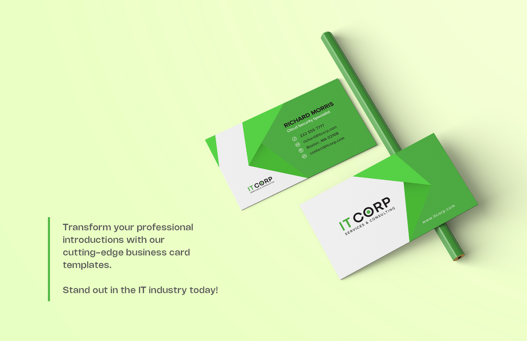 IT Cloud Consulting & Implementation Business Card Template