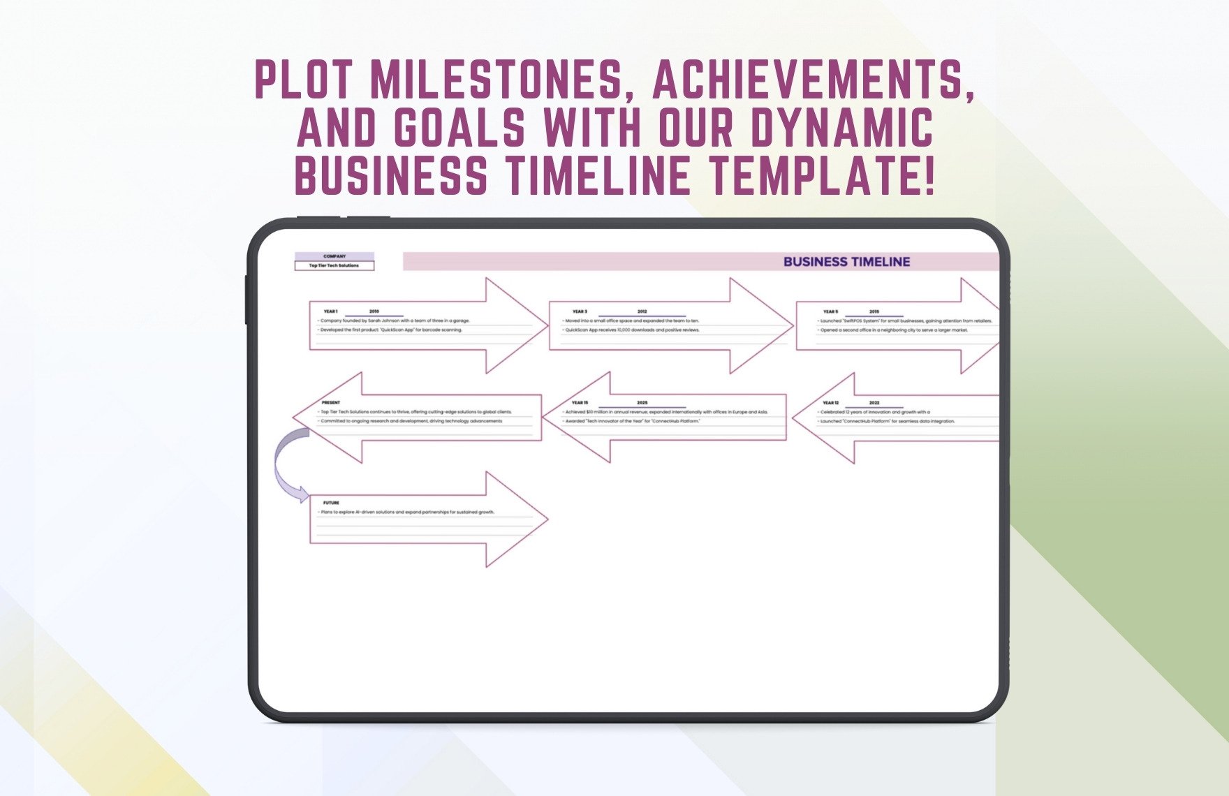 Business Timeline Template