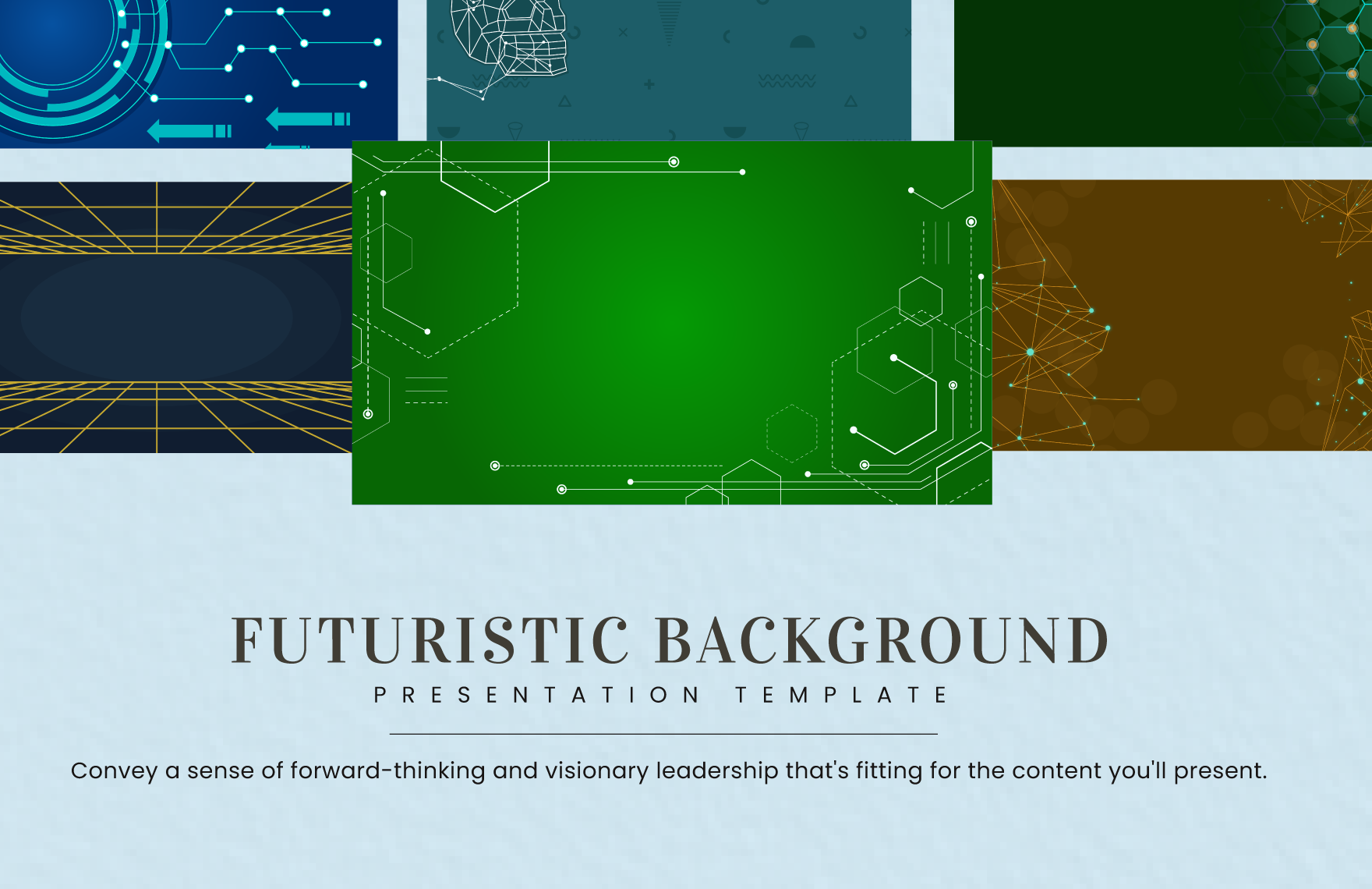 Futuristic Background Presentation Template