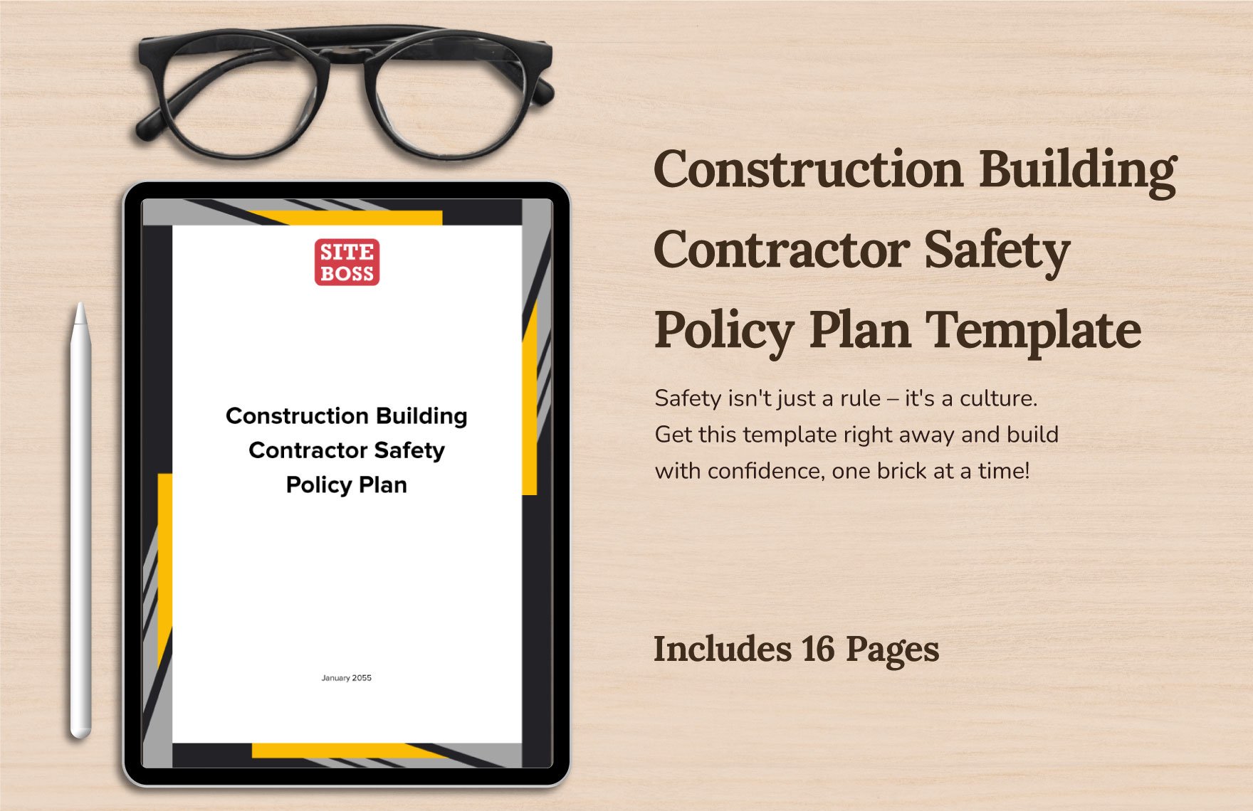 Construction Building Contractor Safety Policy Plan Template