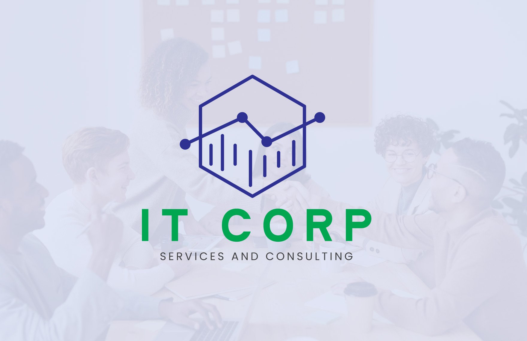 IT ERP Services & Consulting Logo Template