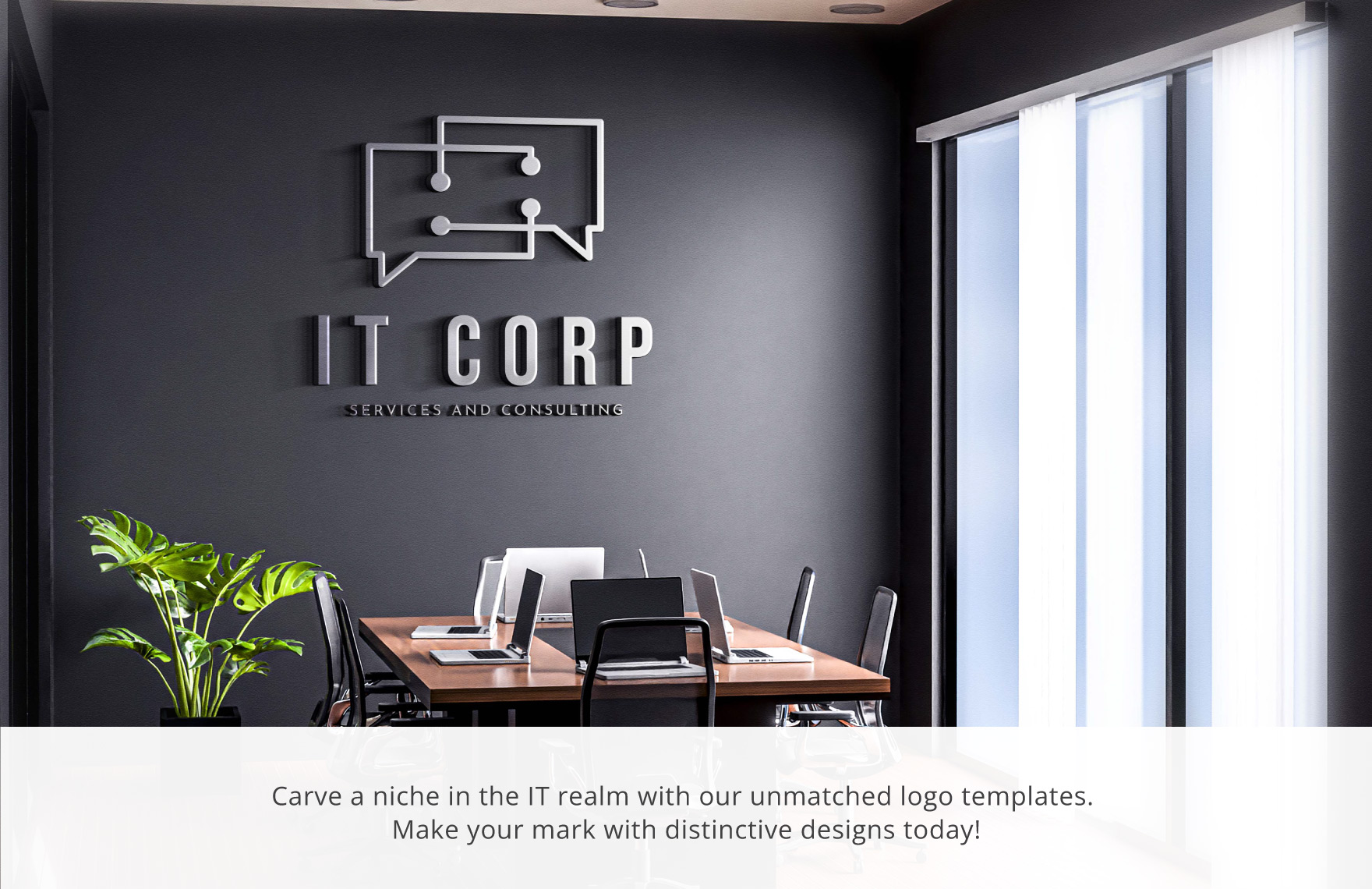 IT CRM Consulting Logo Template
