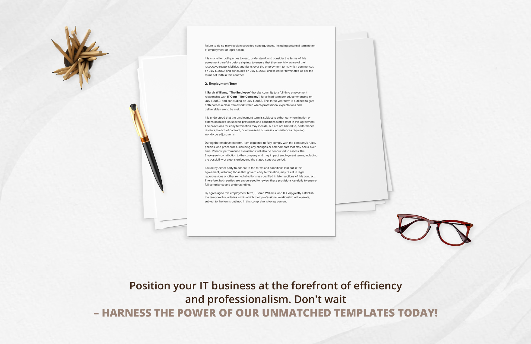 IT Staff Contract Agreement Template