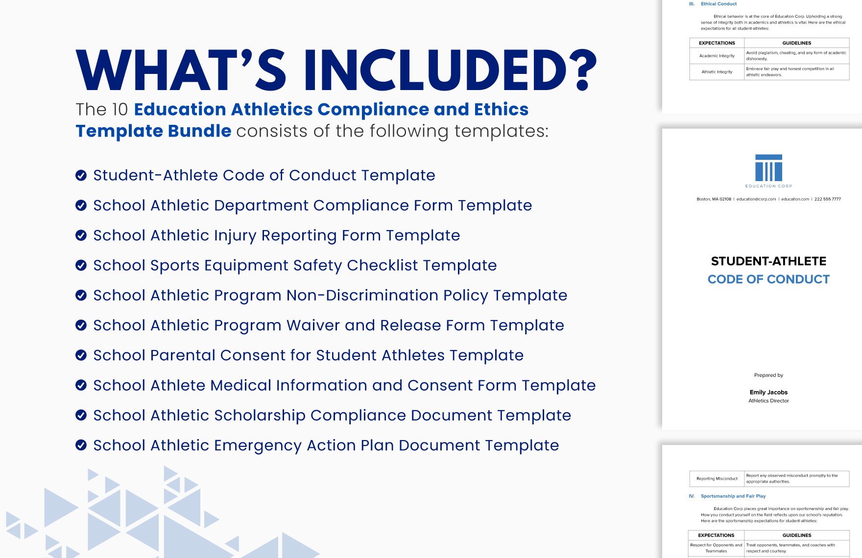 10 Education Compliance and Ethics Template Bundle